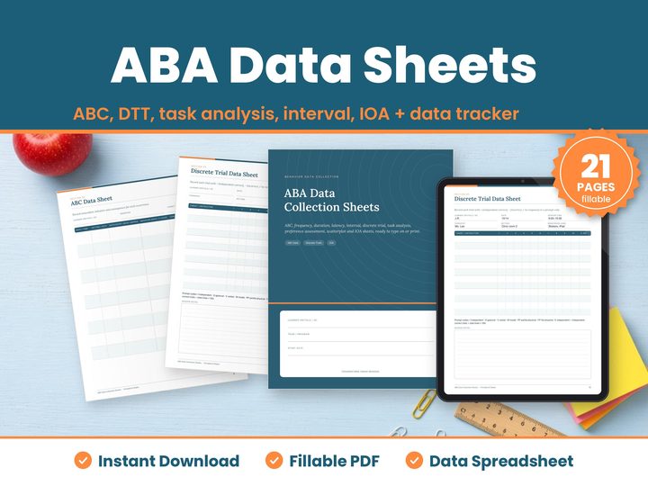 ABA Data Sheets Printable — preview